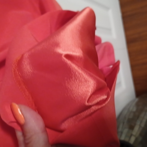 Le Chateau Orange Strapless Dress - Picture 6 of 15